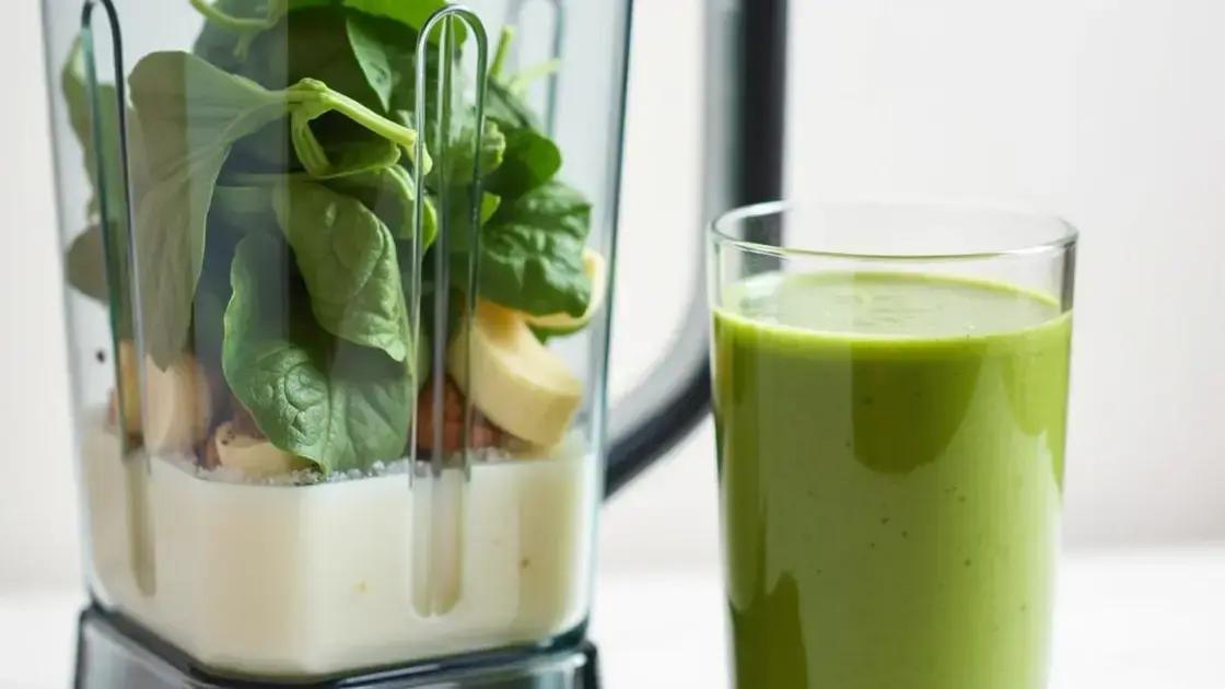 Recipe and Instructions for Spinach and Banana Smoothie