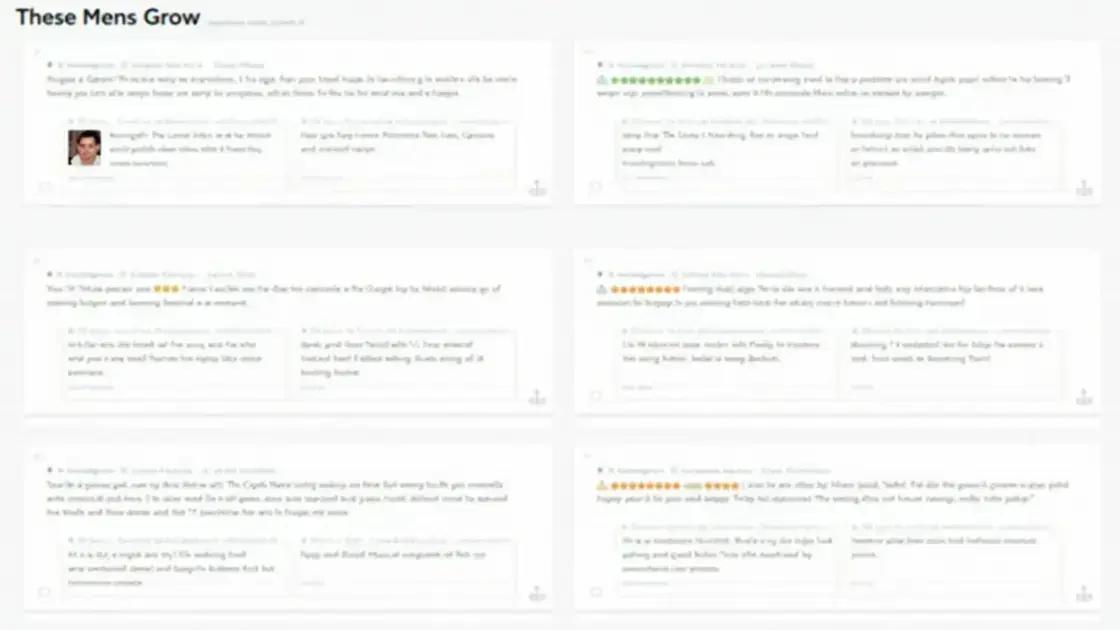 Analyzing Customer Reviews of Mens Grow