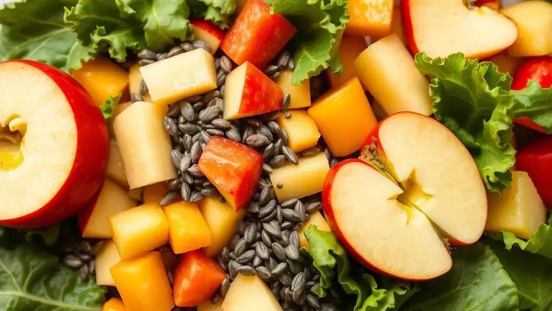 Benefits of Apple, Kale, and Chia Seeds