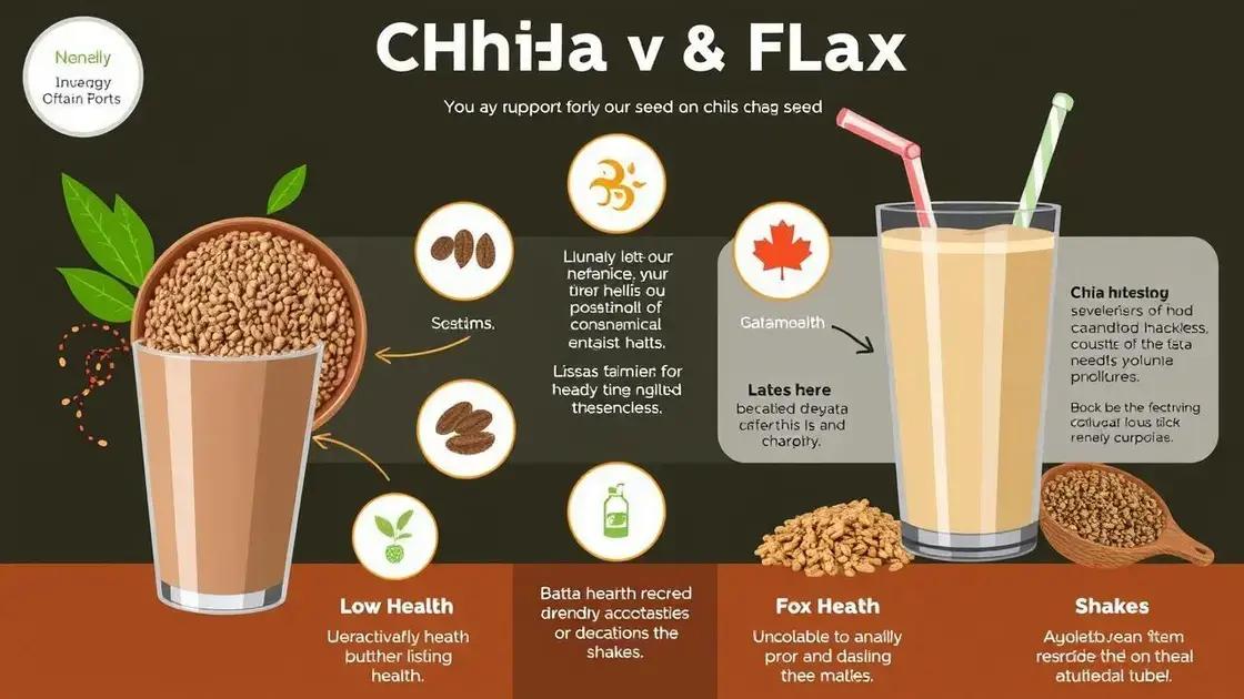 Benefits of Chia and Flax Seeds