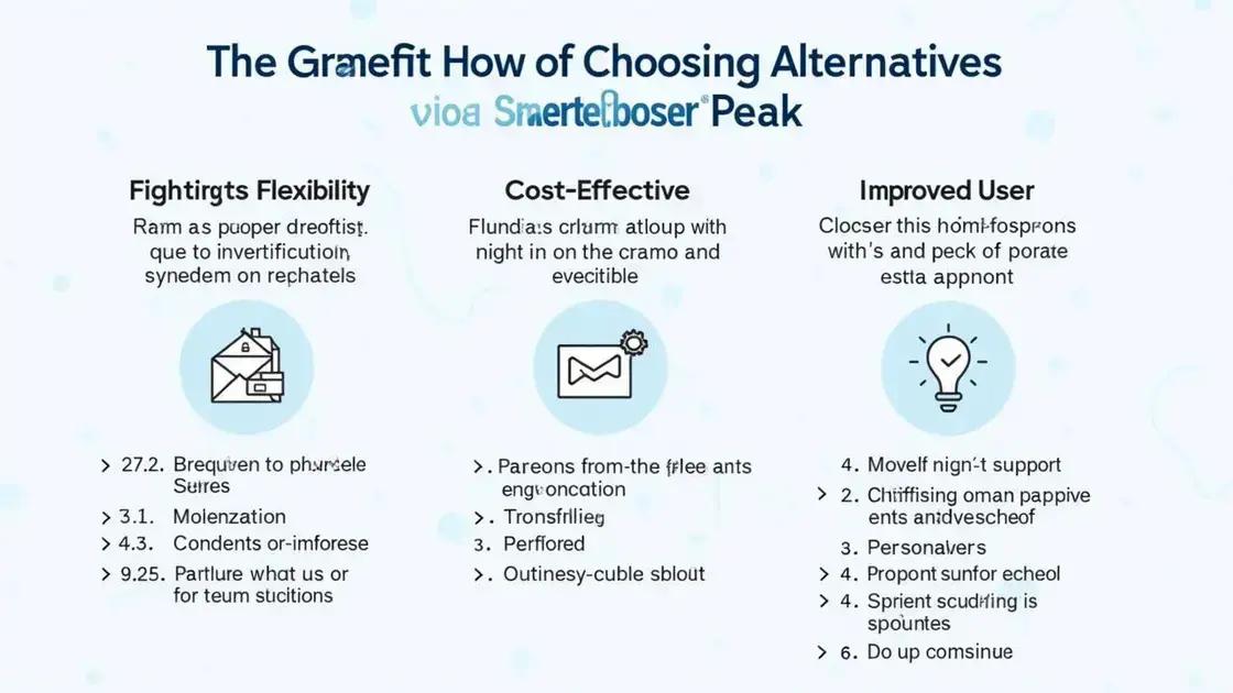 Benefits of Choosing Alternatives