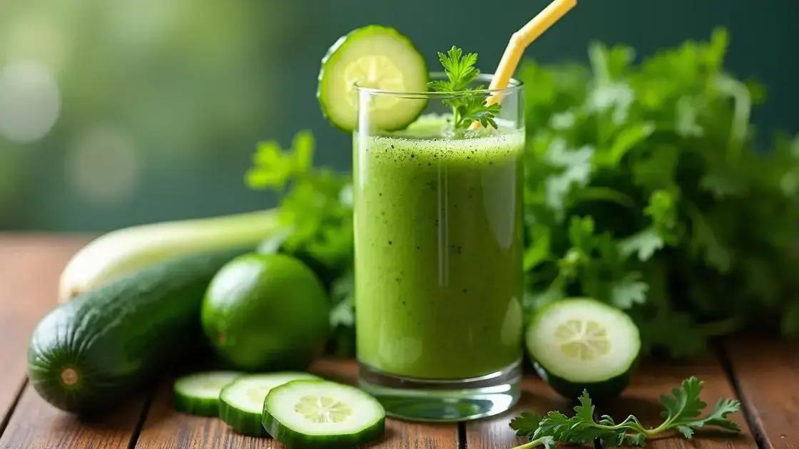 Benefits of Cucumber and Parsley in Smoothies