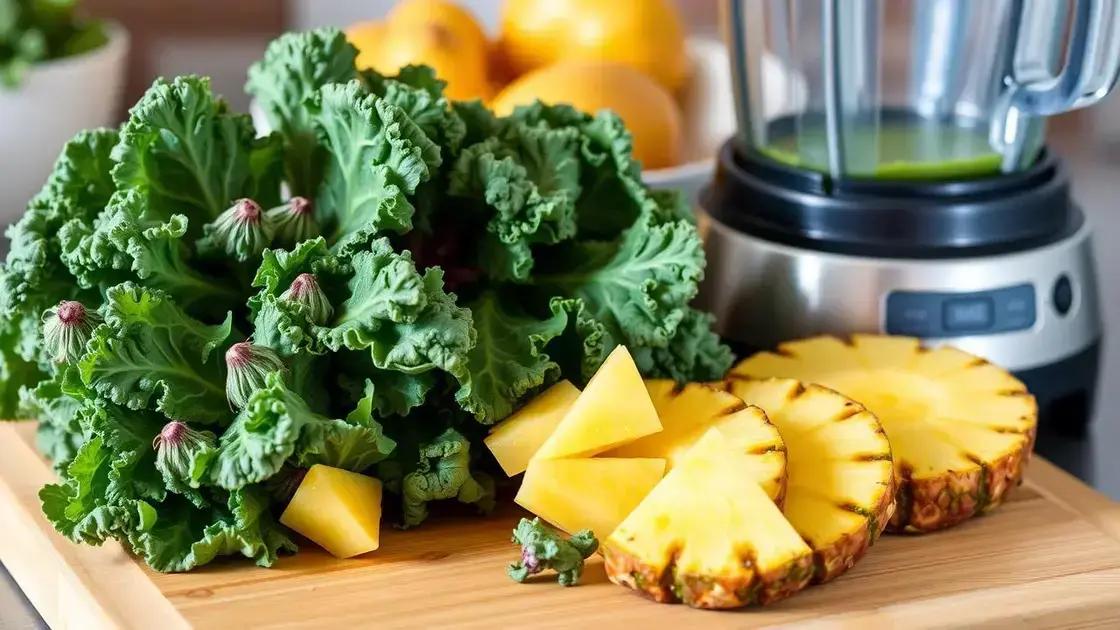 Benefits of Kale and Pineapple