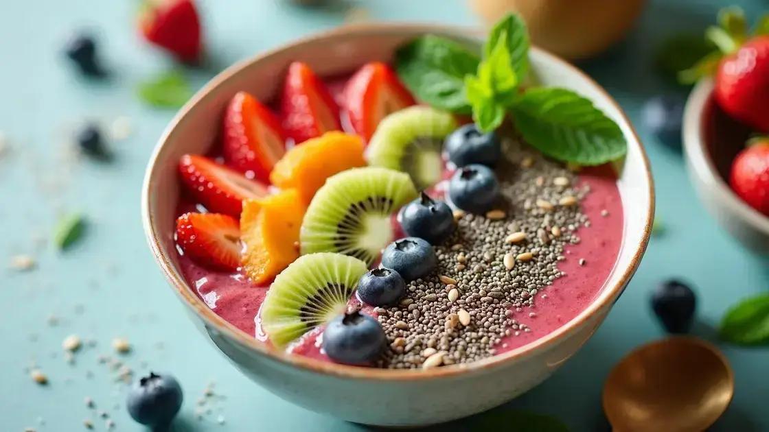 Benefits of Kiwi, Mint, and Chia Seeds in Smoothies
