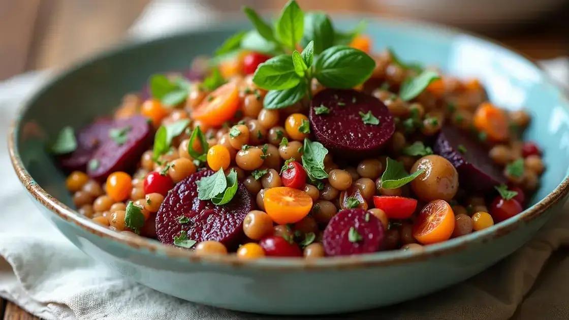 Benefits of Lentil and Beet Salad