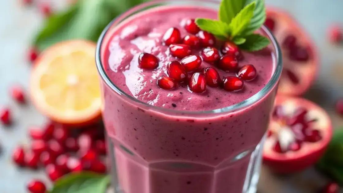 Benefits of Pomegranate in Smoothies