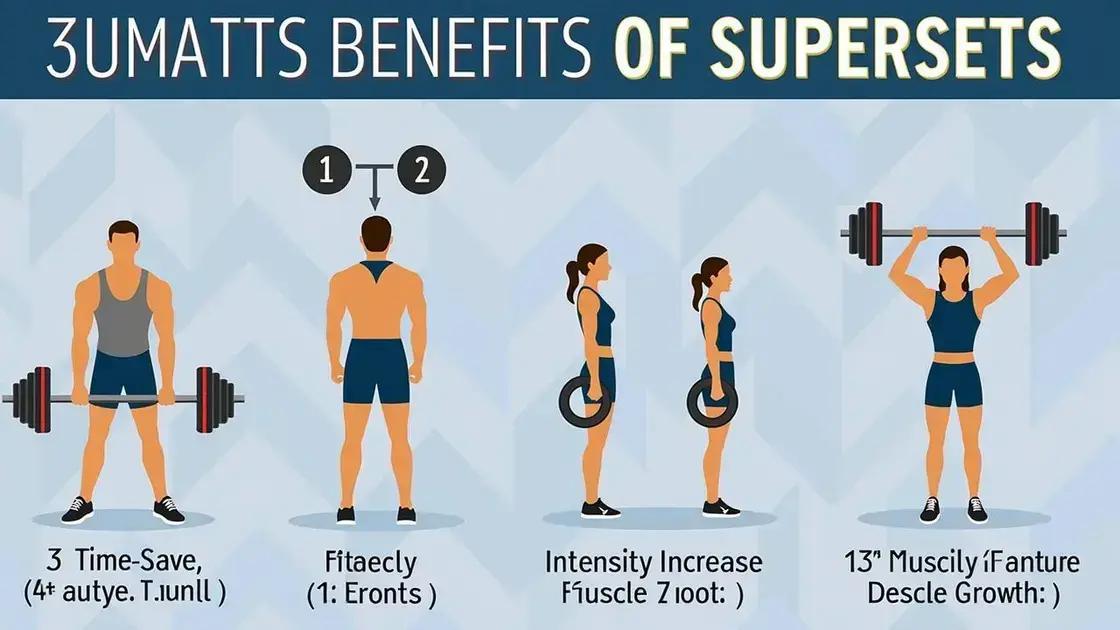 Benefits of Supersets for Efficient Workouts