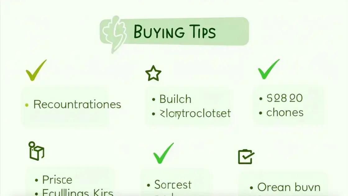 Buying Tips and Recommendations