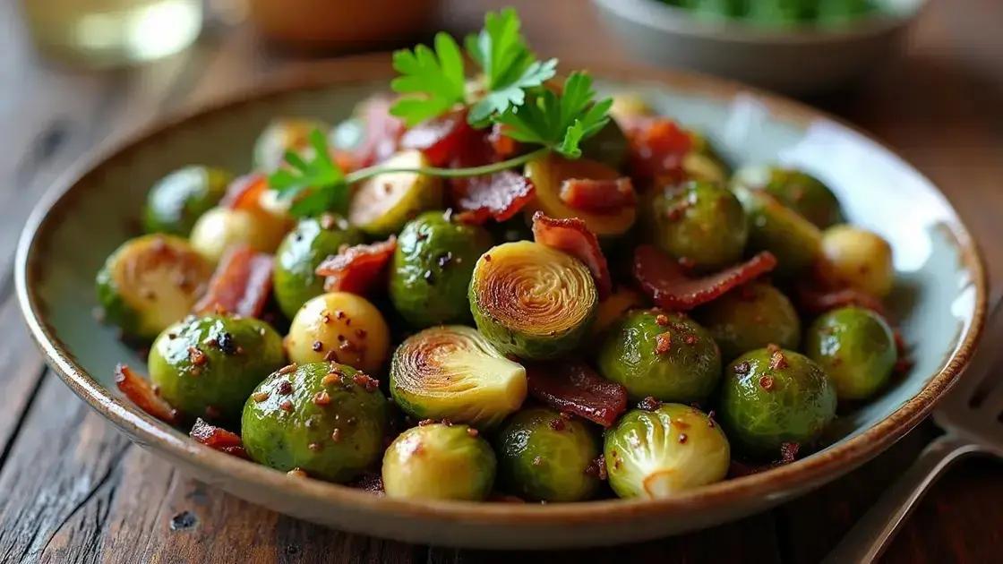 Classic Garlic and Bacon Brussels Sprouts
