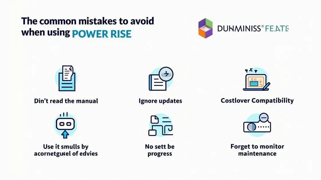 Common Mistakes to Avoid with POWER RISE