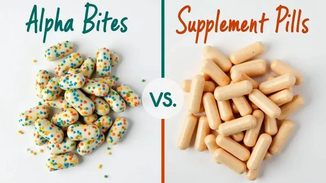 Comparing Alpha Bites and Traditional Supplements