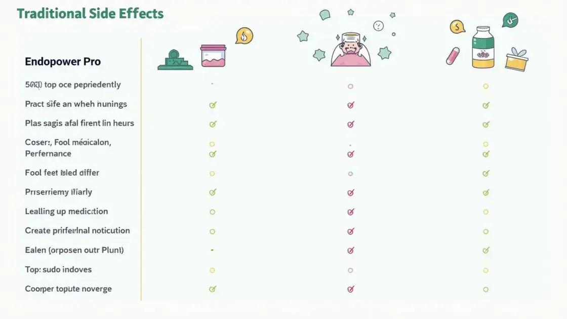 Comparing Endopower Pro and Traditional Medications