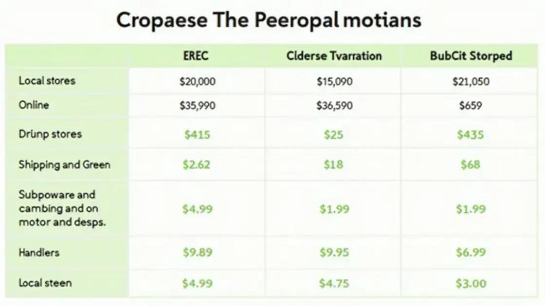 Comparing EREC GREEN Prices Across Platforms