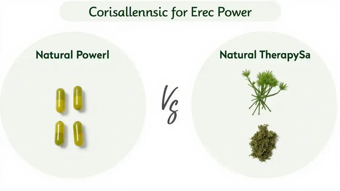 Comparing Erec Power to Traditional Medications