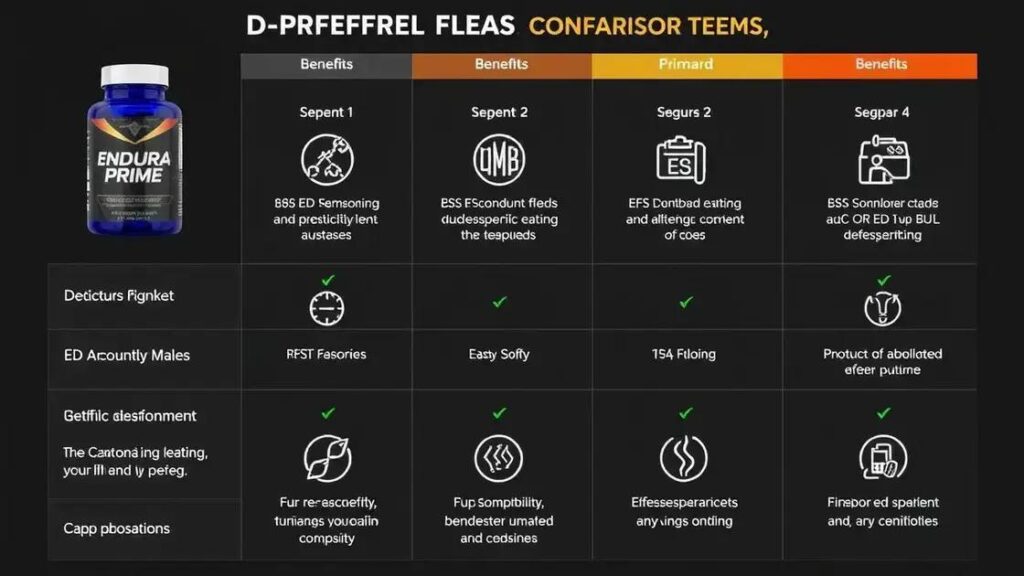 Comparison between Endura Prime and Other ED Supplements