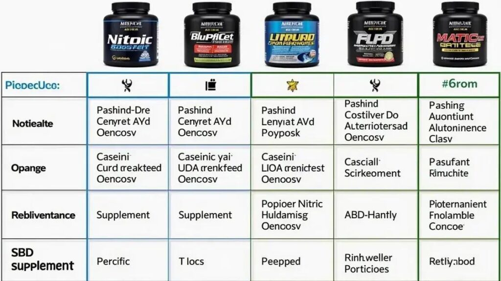 Comparison between Nitric Boost and Popular ED Supplements