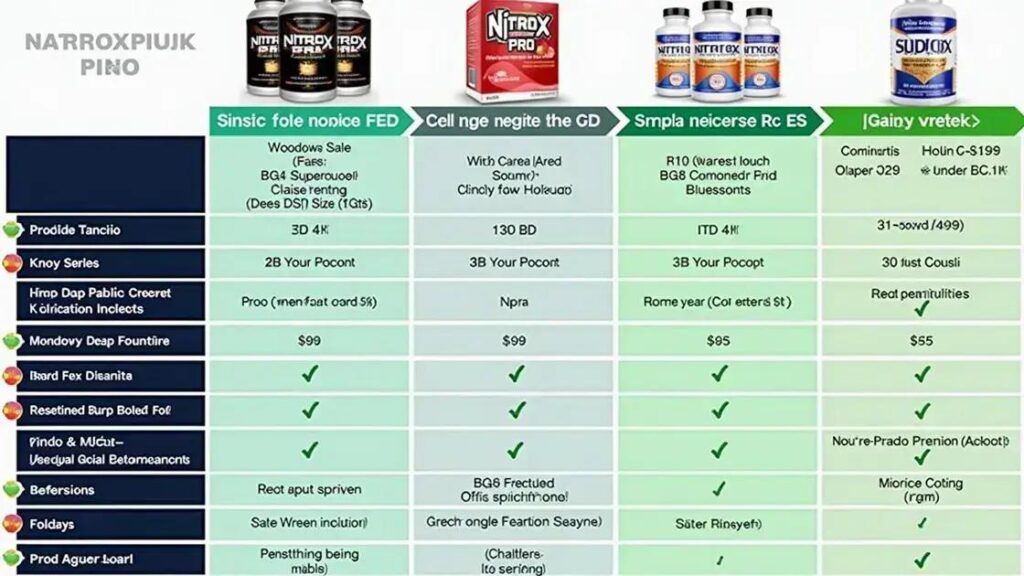 Comparison between NITROX PRO and Other ED Supplements