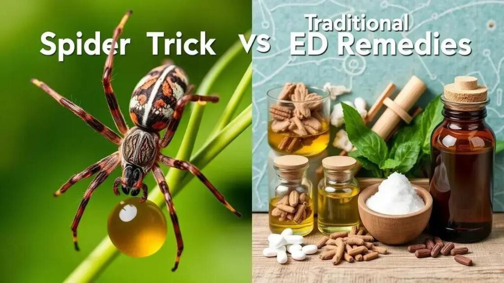 Comparison between the Spider Venom Trick and Other ED Remedies