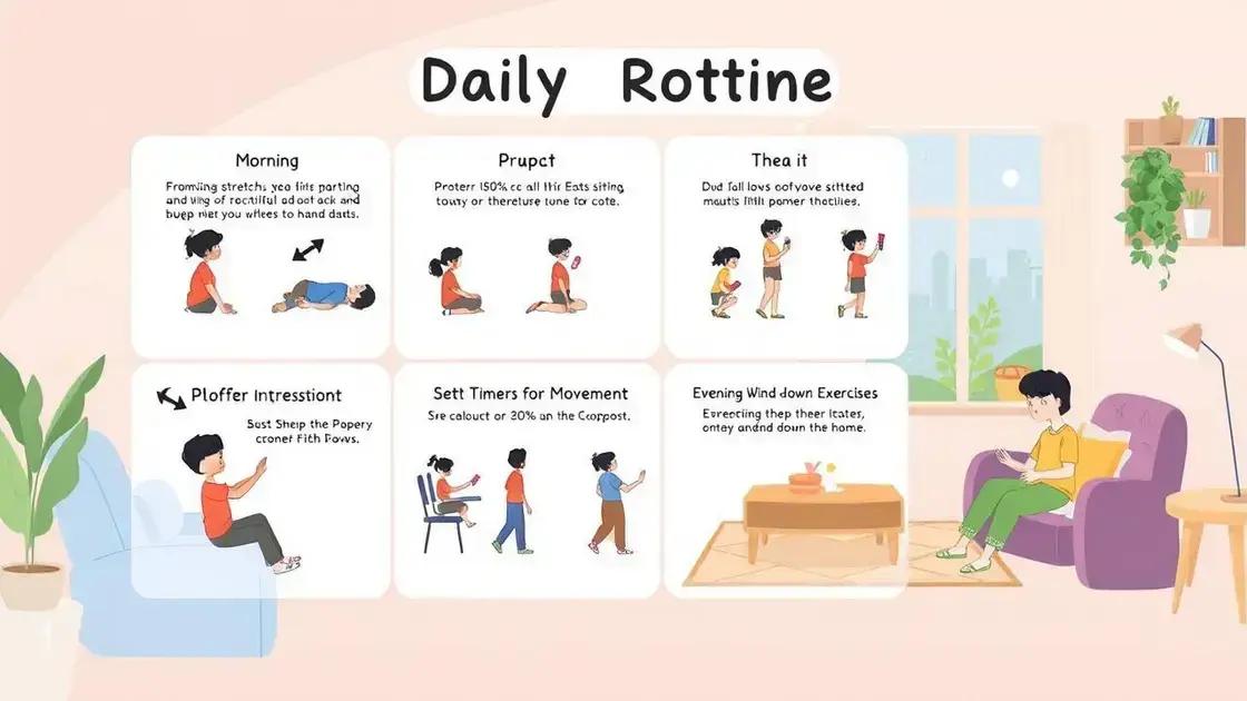 Creating a Daily Routine for Better Posture