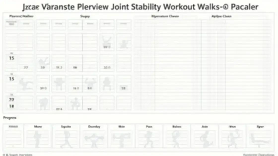 Creating a Joint Stability Workout Plan