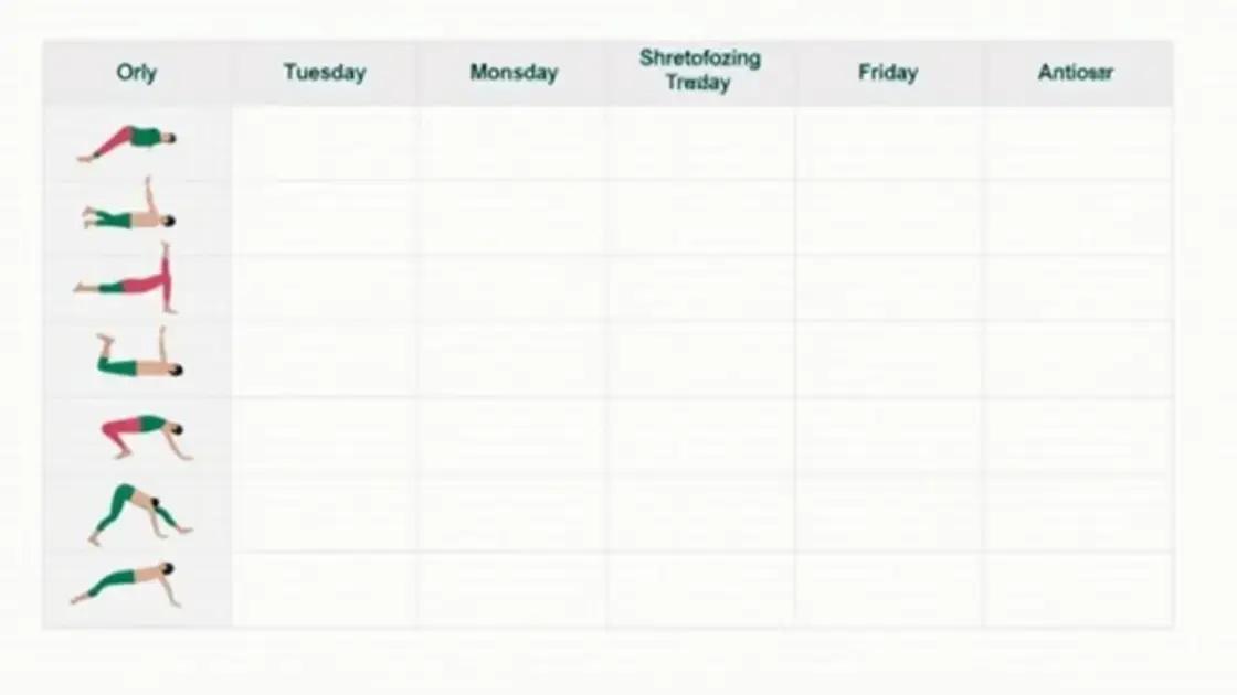 Creating a Stretching Schedule That Works
