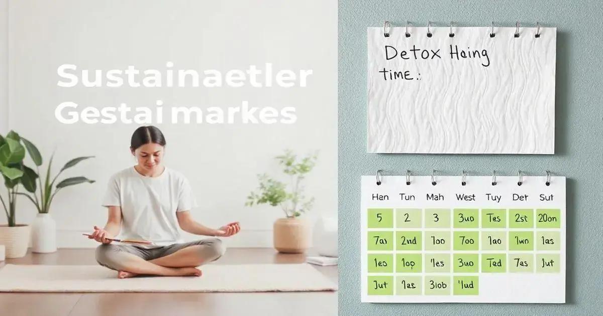 Creating a Sustainable Detox Routine