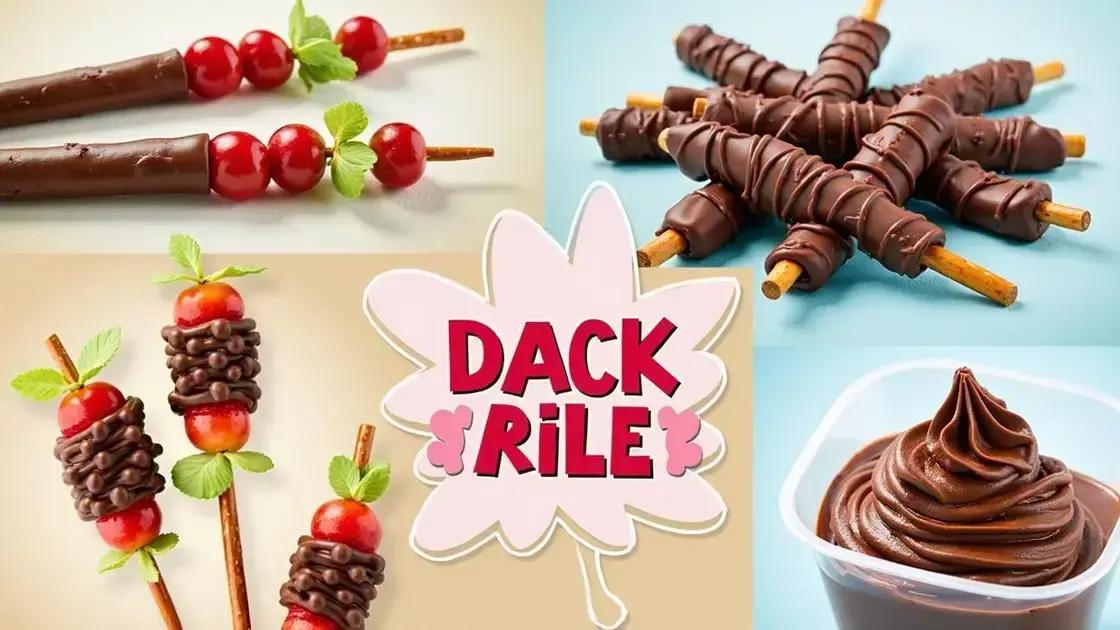 Creative Snack Ideas Using Dark Chocolate