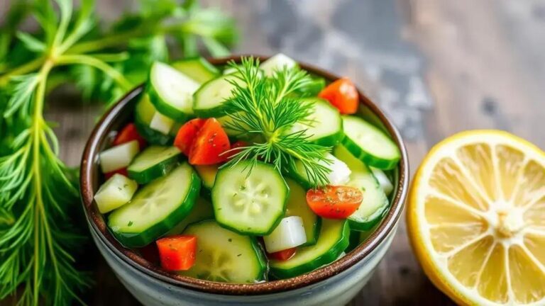Cucumber and Dill Salad Recipes for Hydration and Testosterone