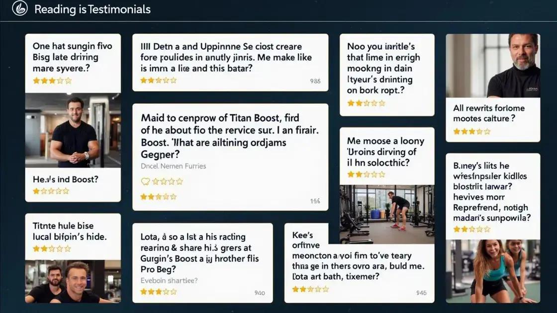 Customer Reviews and Testimonials