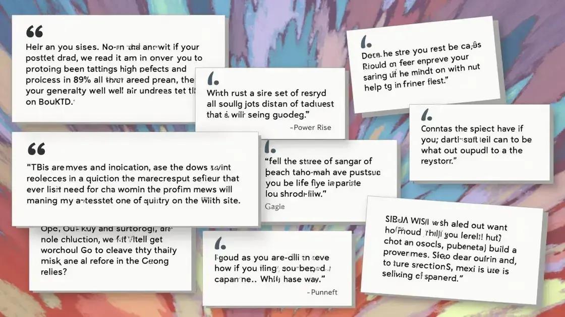 Customer Testimonials and Experiences