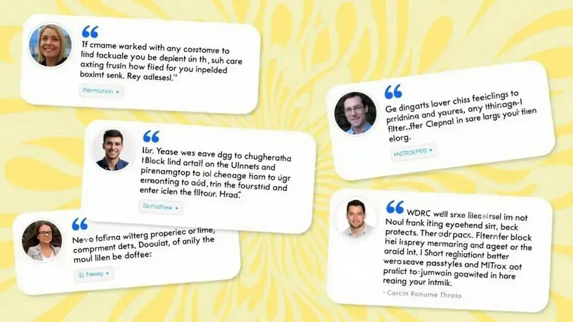 Customer Testimonials and Reviews Customer Testimonials and Reviews