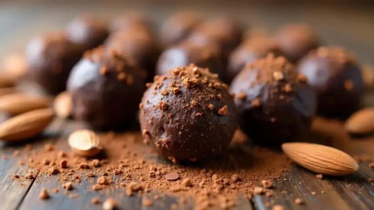 Dark Chocolate and Almond Butter Energy Bites for Men’s Health