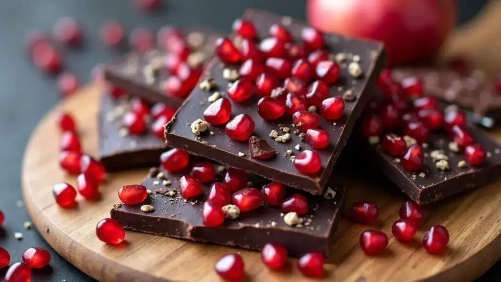 Dark Chocolate and Pomegranate Bark Recipes for Hormonal Health