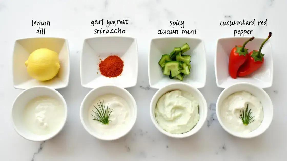 Delicious Garlic Yogurt Sauce Variations