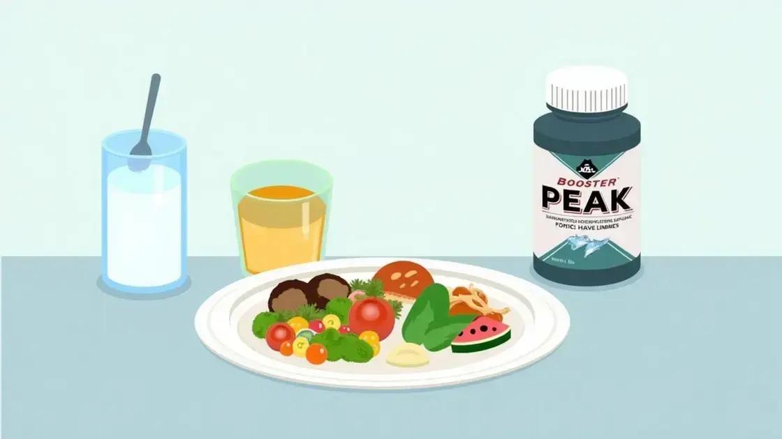 Dietary Guidelines for Booster Peak Users