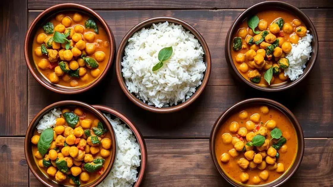 Easy Chickpea and Spinach Curry Recipes