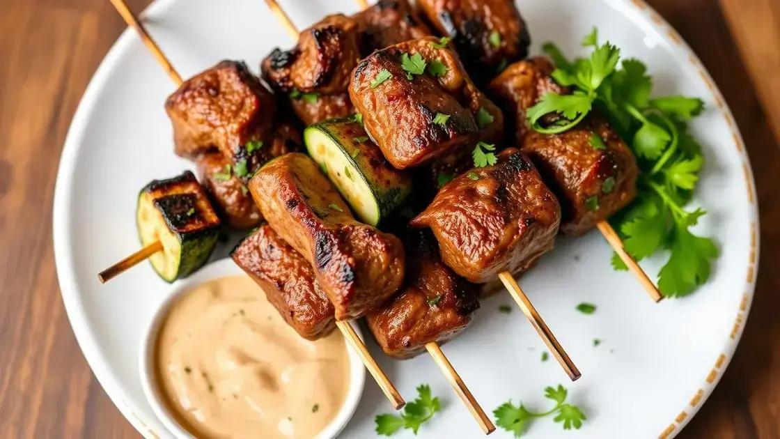 Easy Grilled Lamb and Zucchini Skewers Recipe