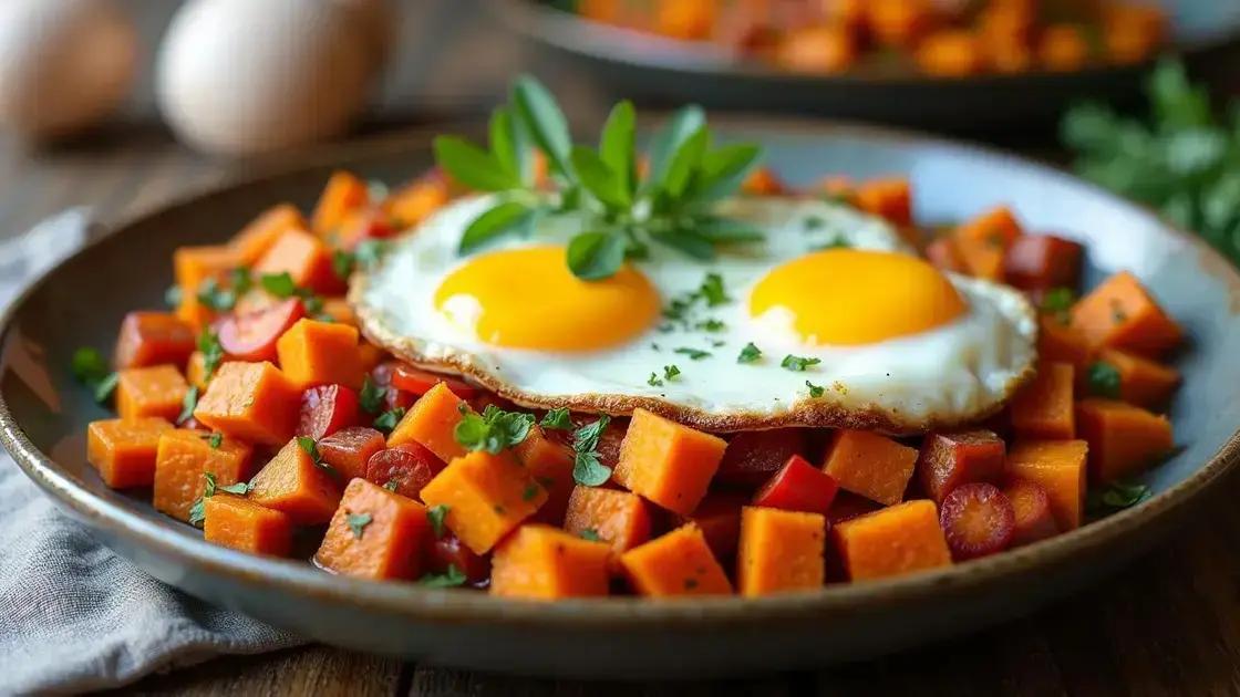 Easy Recipes for Sweet Potato and Egg Hash