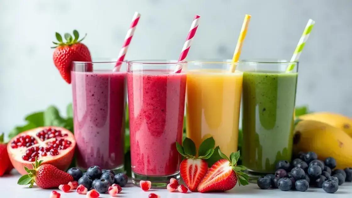 Easy Smoothie Recipes with Pomegranate