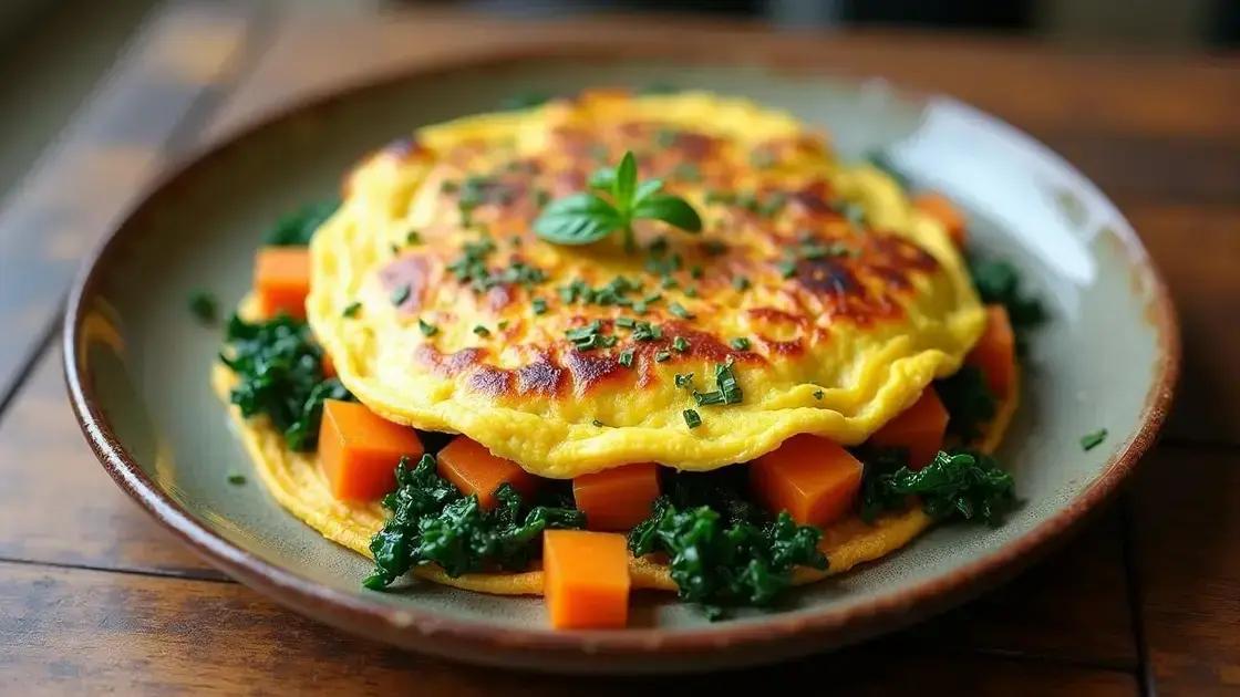 Easy Spinach and Sweet Potato Omelet Recipe