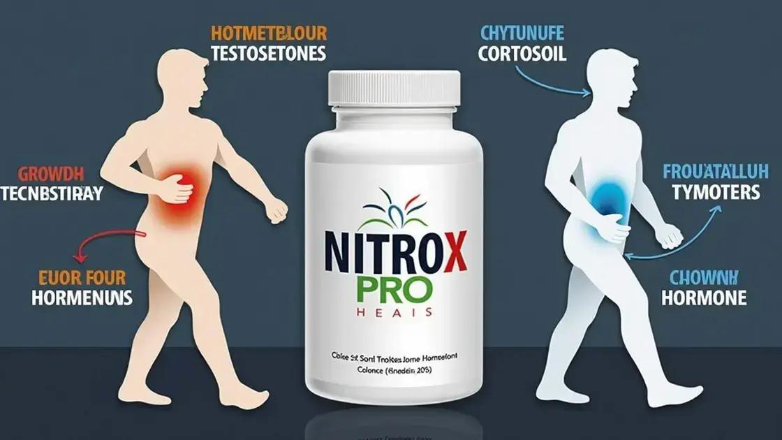 Effects of NITROX PRO on Hormone Levels