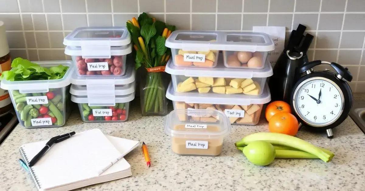 Establishing a Meal Prep Routine