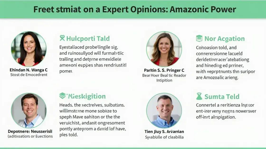 Expert Opinions on Amazonic Power
