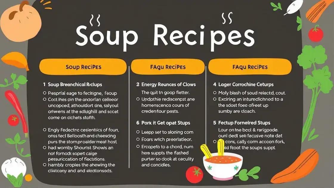 Frequently Asked Questions about Soup Recipes