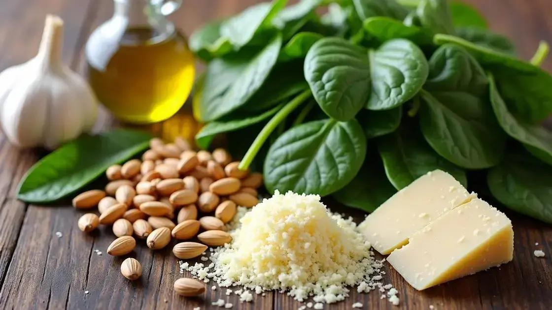 Gathering Ingredients for Pesto