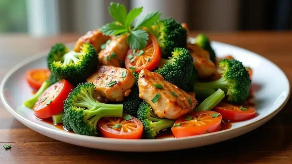 Grilled Chicken and Broccoli Stir-Fry Recipes with Ginger Sauce