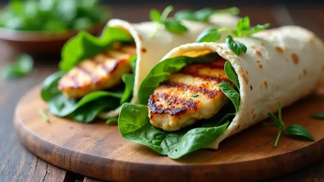 Grilled Chicken And Spinach Wrap Recipes For Testosterone Health