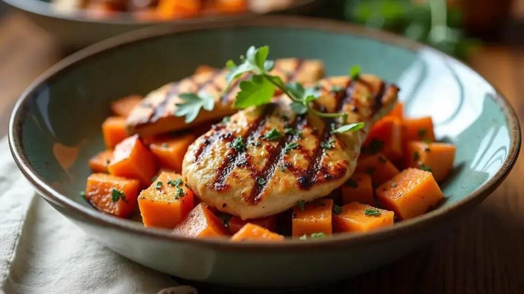 Grilled Chicken and Sweet Potato Bowl Recipes for Hormonal Health