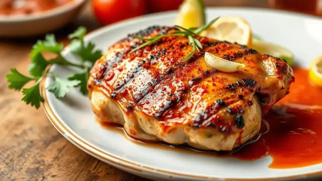 Grilled Chicken Thighs with Garlic and Paprika - Easy Recipes