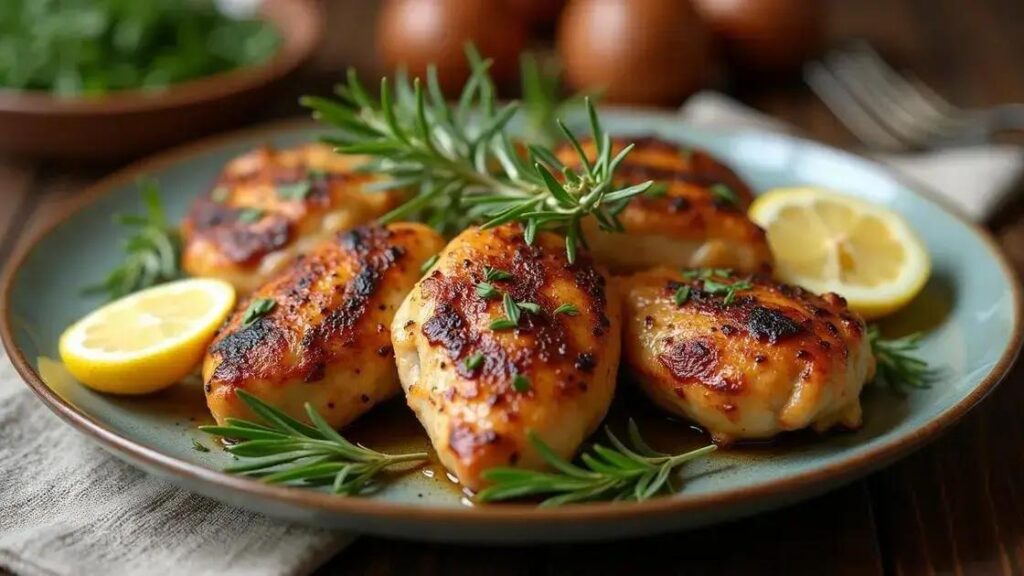 Grilled Chicken Thighs with Lemon and Rosemary: A Delightful Recipe for Men Over 50